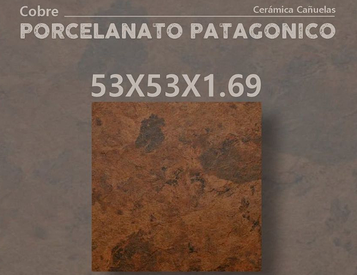 Porcelanato Patagonico - Ceramica Cañuelas - 53x53x1.69 - precio x M2