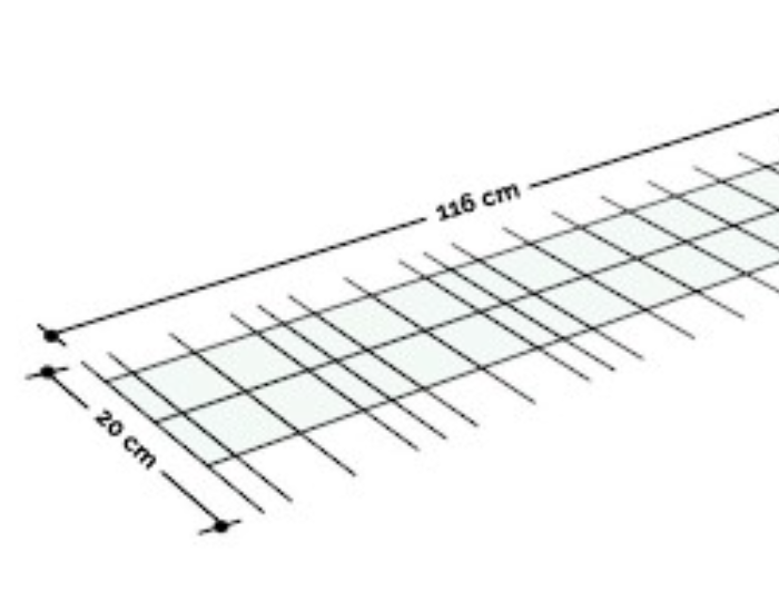 MALLA PLANA 20x124 x U Concrehaus/Cassaforma
