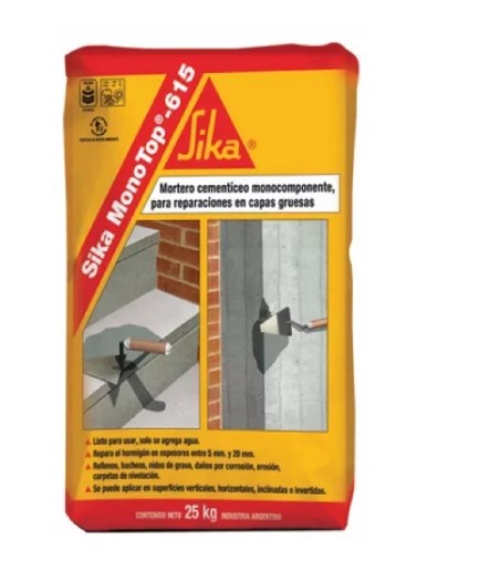 Sika monotop 615 bolsa 25 kg