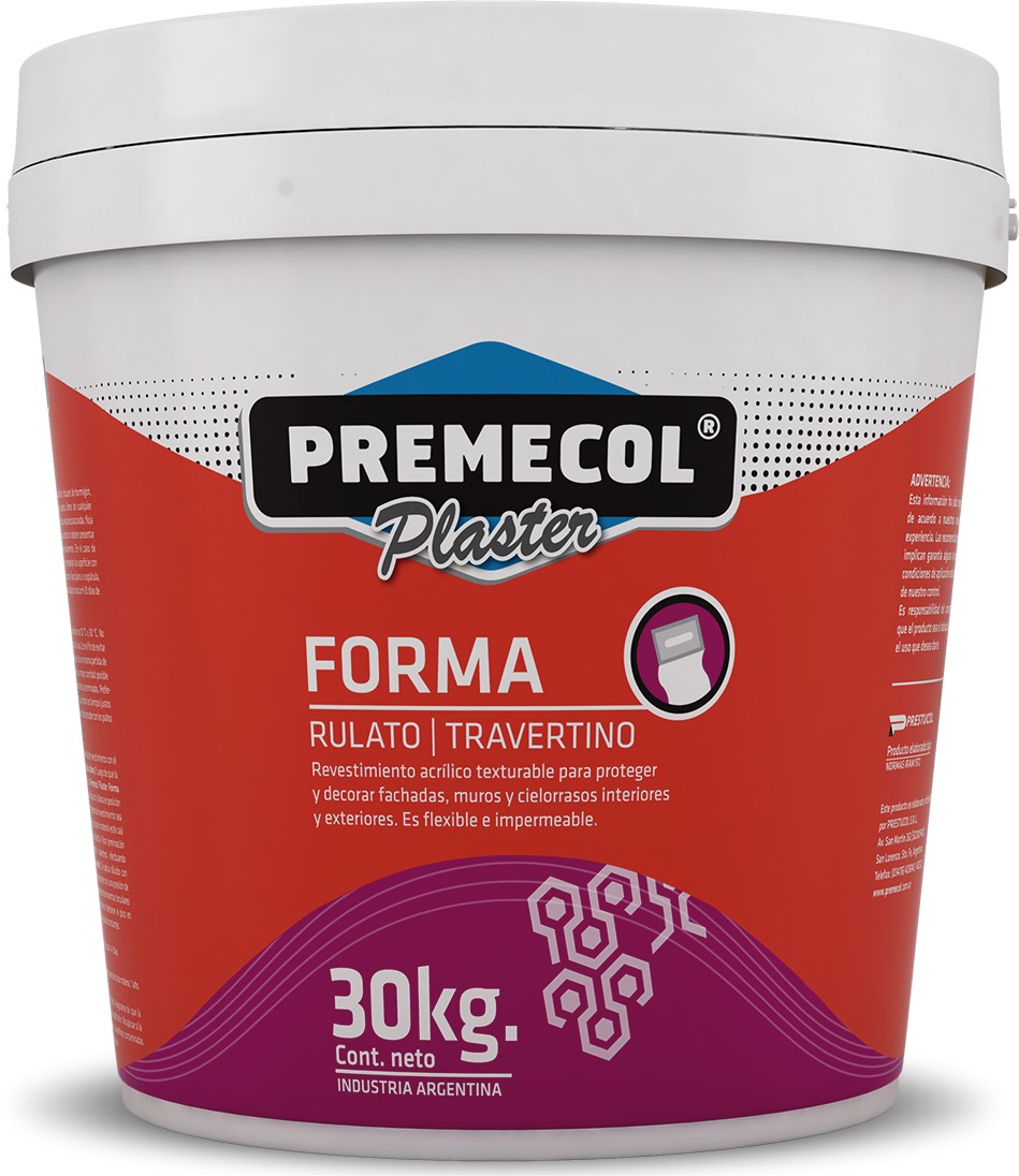 Premecol PLASTER FORMA CLARO(Rulato - Travertino) 6KG