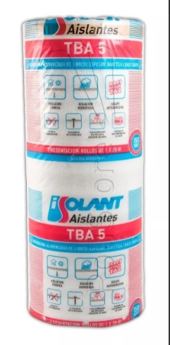 Isolant tba 10 - esp 10 mm aluminizada x 20 m2